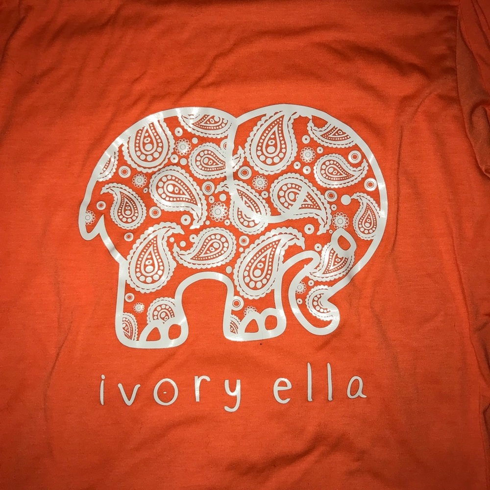 Orange elephant shirt